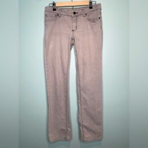 Patagonia Jeans Womens 28 Light Grey Wash Low Rise Straight Leg Organic Cotton